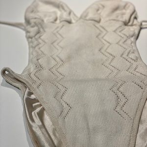 Crochet off-white, swimsuit